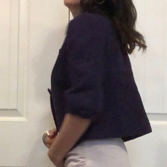 Purple Button Up Work Jacket - Picture 2 of 9